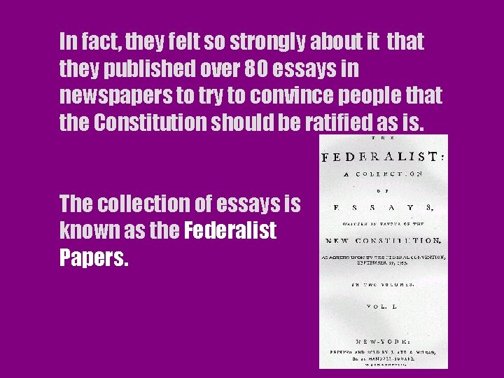 In fact, they felt so strongly about it that they published over 80 essays
