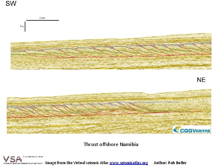 Thrust offshore Namibia Image from the Virtual seismic Atlas www. seismicatlas. org Author: Rob