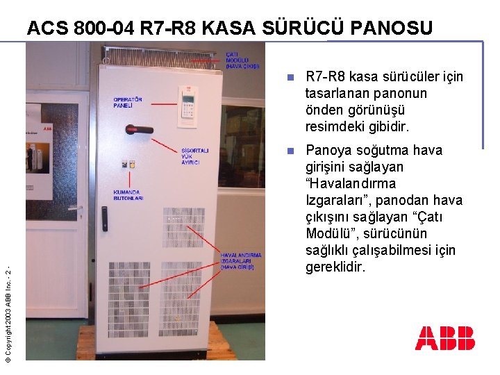 © Copyright 2003 ABB Inc. - 2 - ACS 800 -04 R 7 -R