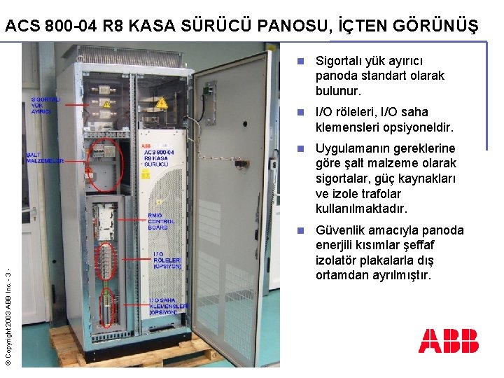 © Copyright 2003 ABB Inc. - 3 - ACS 800 -04 R 8 KASA