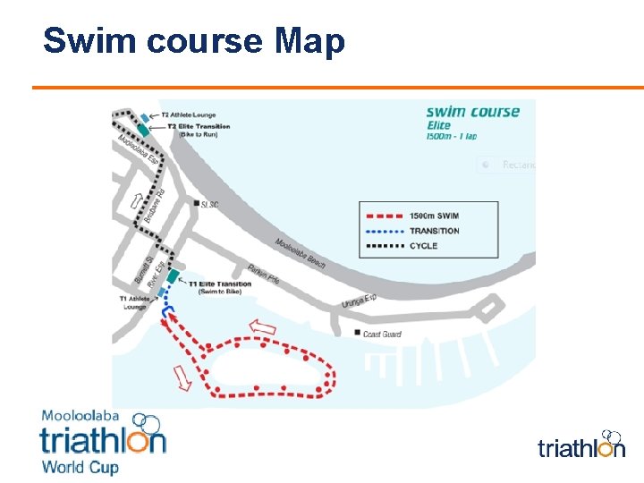 Swim course Map 