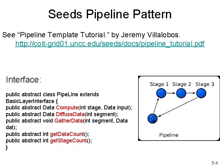 Seeds Pipeline Pattern See “Pipeline Template Tutorial. ” by Jeremy Villalobos. http: //coit-grid 01.