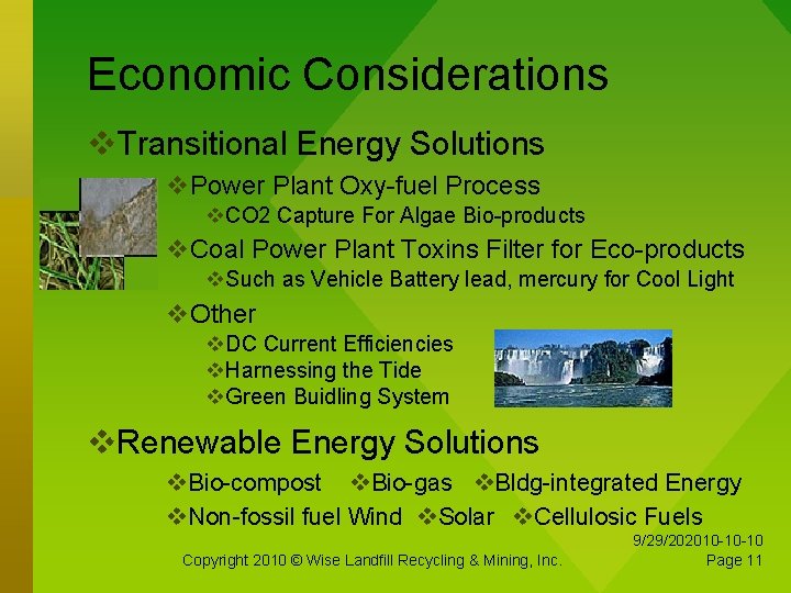 Economic Considerations Transitional Energy Solutions Power Plant Oxy-fuel Process CO 2 Capture For Algae