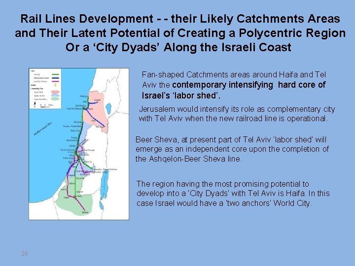 Rail Lines Development - - their Likely Catchments Areas and Their Latent Potential of