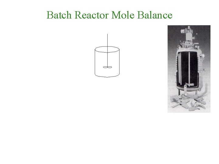 Batch Reactor Mole Balance 
