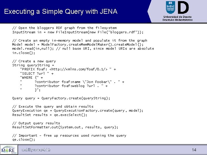 Executing a Simple Query with JENA // Open the bloggers RDF graph from the