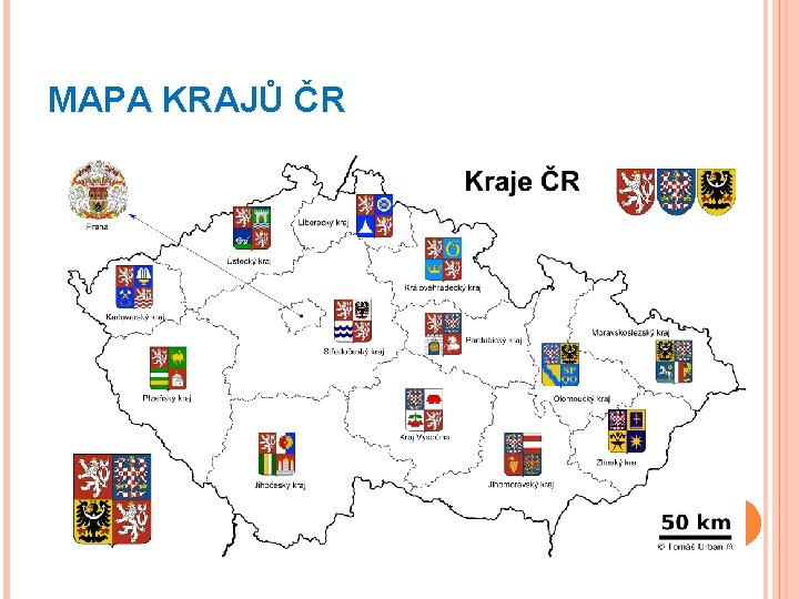 MAPA KRAJŮ ČR 