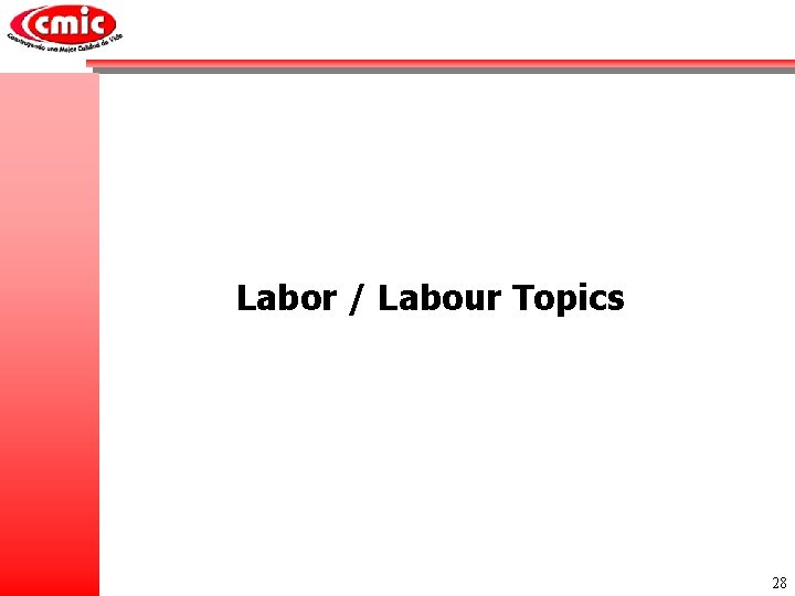 Labor / Labour Topics 28 