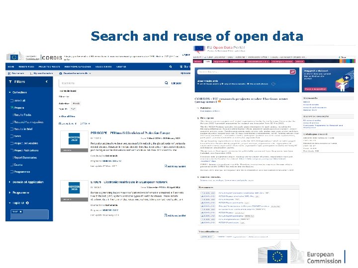 Search and reuse of open data 