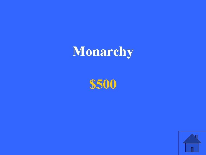 Monarchy $500 
