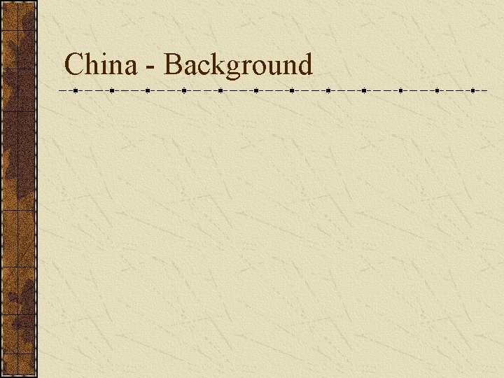 China - Background 
