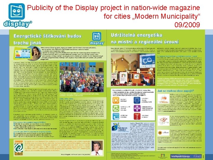 Publicity of the Display project in nation-wide magazine for cities „Modern Municipality“ 09/2009 XXX