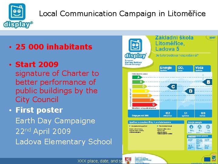 Local Communication Campaign in Litoměřice • 25 000 inhabitants • Start 2009 signature of