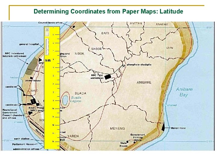 Determining Coordinates from Paper Maps: Latitude 