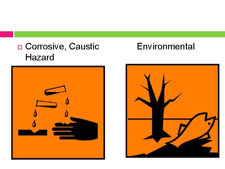  Corrosive, Caustic Hazard Environmental 