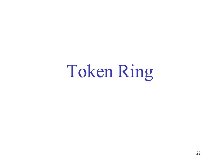 Token Ring 22 