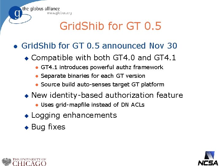 Grid. Shib for GT 0. 5 l Grid. Shib for GT 0. 5 announced