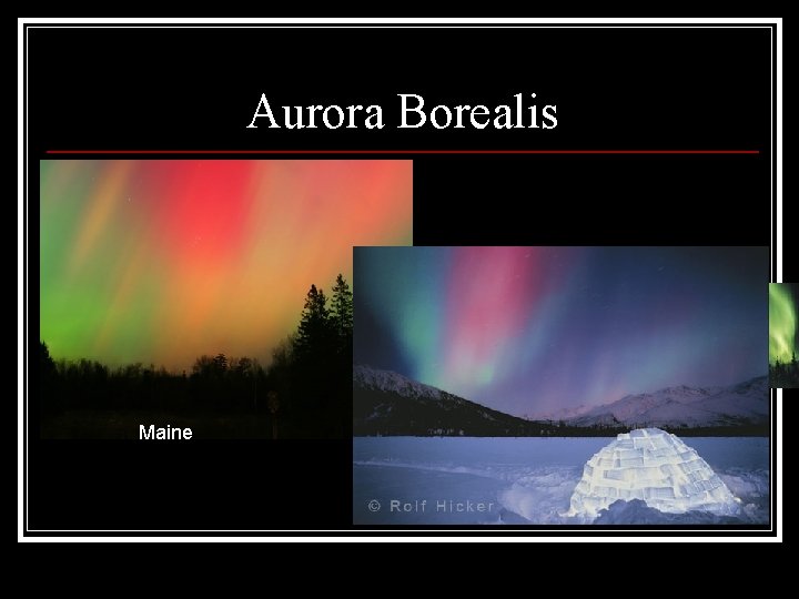 Aurora Borealis Maine 