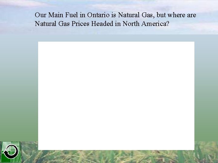 Our Main Fuel in Ontario is Natural Gas, but where are Natural Gas Prices