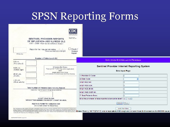 SPSN Reporting Forms 