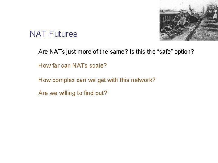 NAT Futures Are NATs just more of the same? Is this the “safe” option?