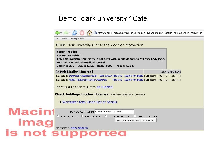 Demo: clark university 1 Cate 