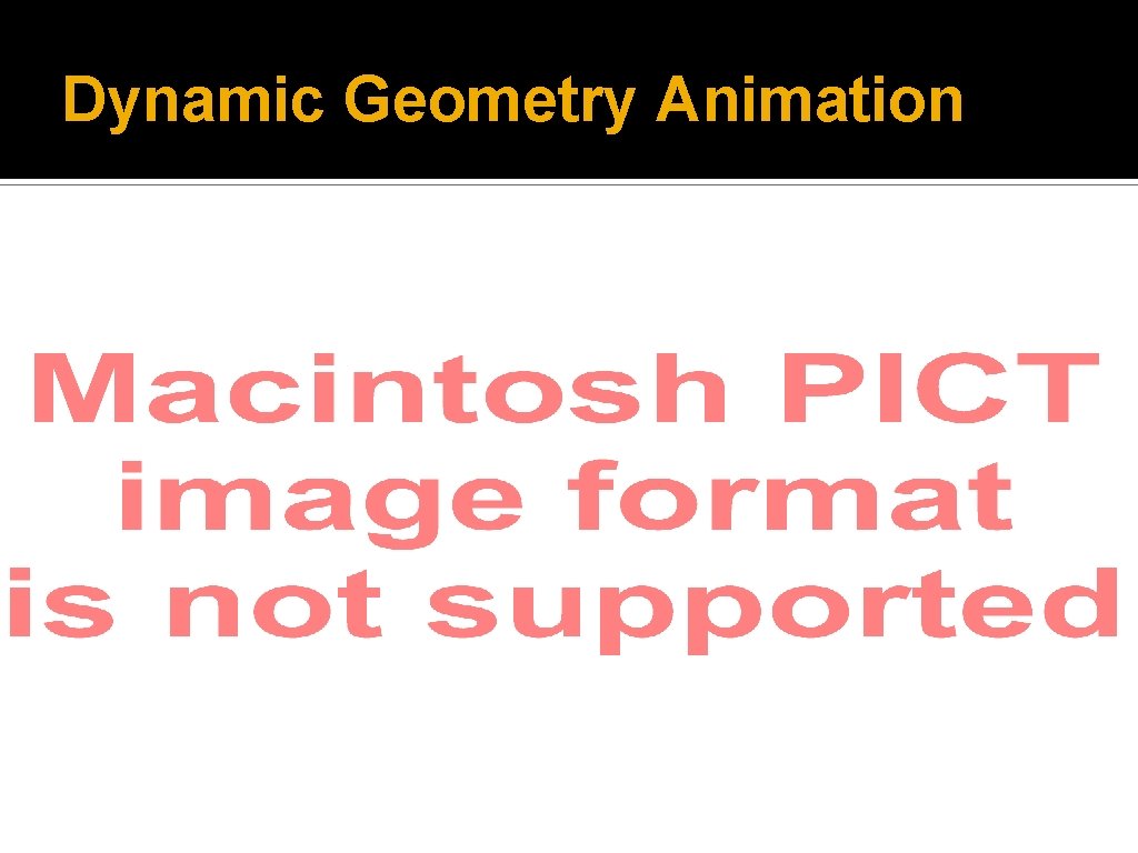 Dynamic Geometry Animation 