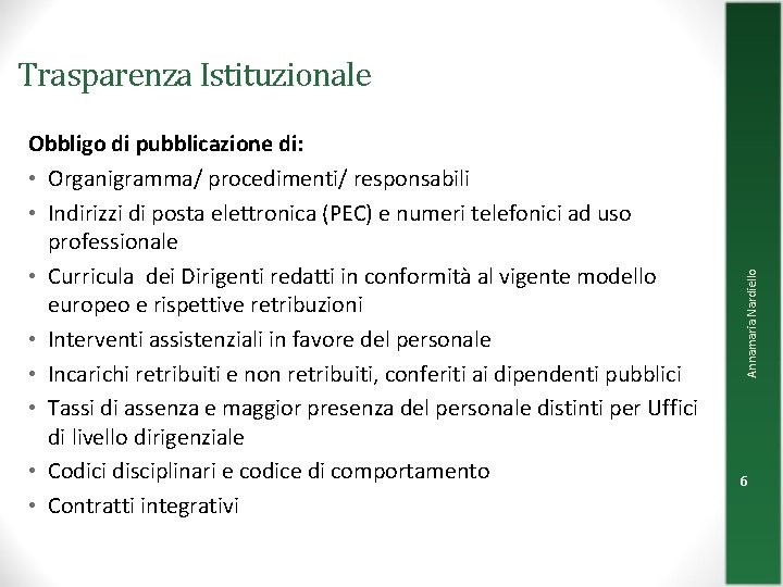 Obbligo di pubblicazione di: • Organigramma/ procedimenti/ responsabili • Indirizzi di posta elettronica (PEC) Obbligo di pubblicazione di: • Organigramma/ procedimenti/ responsabili • Indirizzi di posta elettronica (PEC)