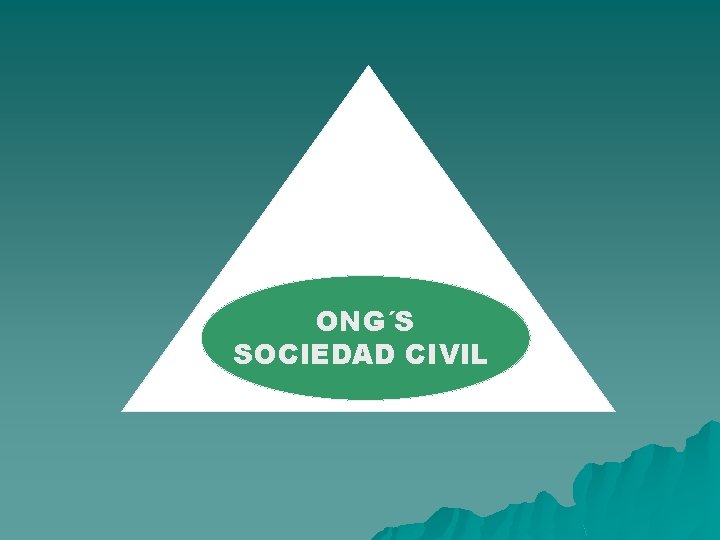 ONG´S SOCIEDAD CIVIL 