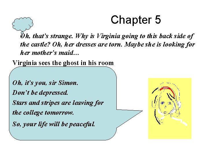 Chapter 5 Oh, that’s strange. Why is Virginia going to this back side of
