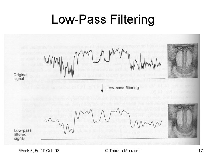 Low-Pass Filtering Week 6, Fri 10 Oct 03 © Tamara Munzner 17 Low-Pass Filtering Week 6, Fri 10 Oct 03 © Tamara Munzner 17