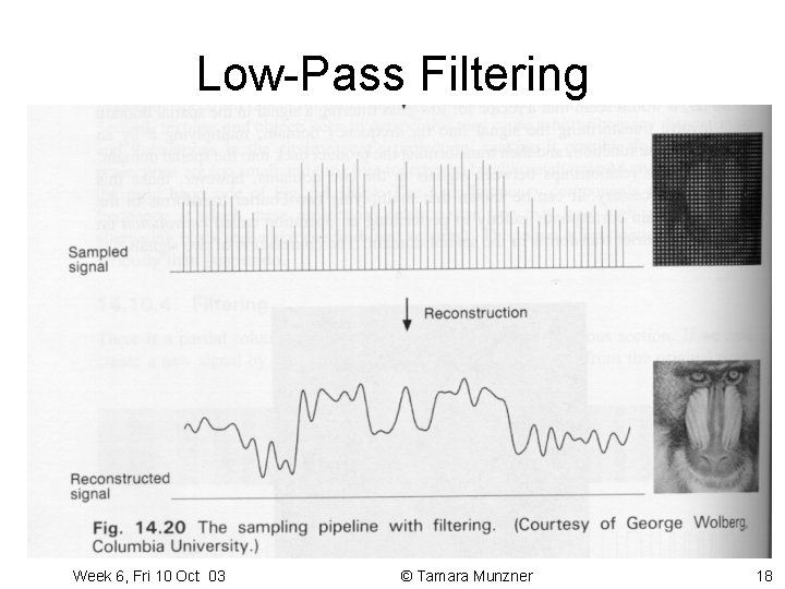 Low-Pass Filtering Week 6, Fri 10 Oct 03 © Tamara Munzner 18 Low-Pass Filtering Week 6, Fri 10 Oct 03 © Tamara Munzner 18