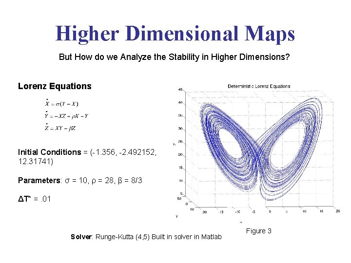 Higher Dimensional Maps But How do we Analyze the Stability in Higher Dimensions? Lorenz
