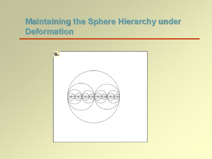 Maintaining the Sphere Hierarchy under Deformation 