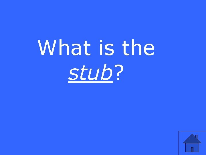 What is the stub? 