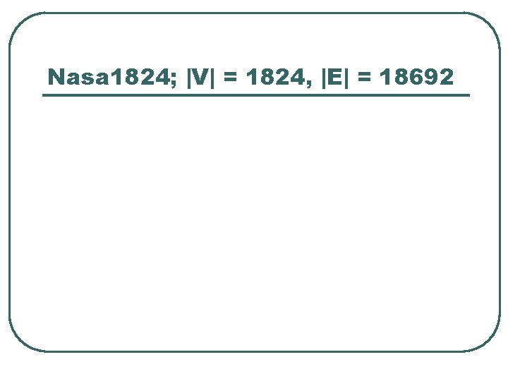 Nasa 1824; |V| = 1824, |E| = 18692 