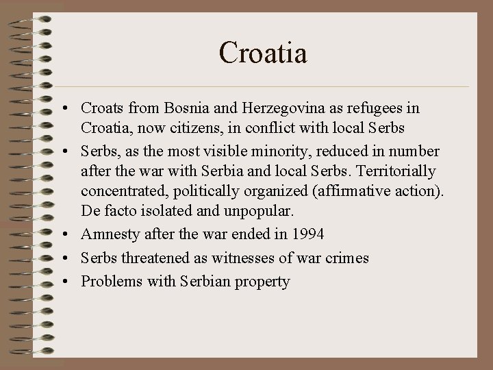 Croatia • Croats from Bosnia and Herzegovina as refugees in Croatia, now citizens, in