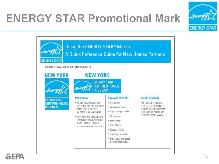 ENERGY STAR Promotional Mark 12 