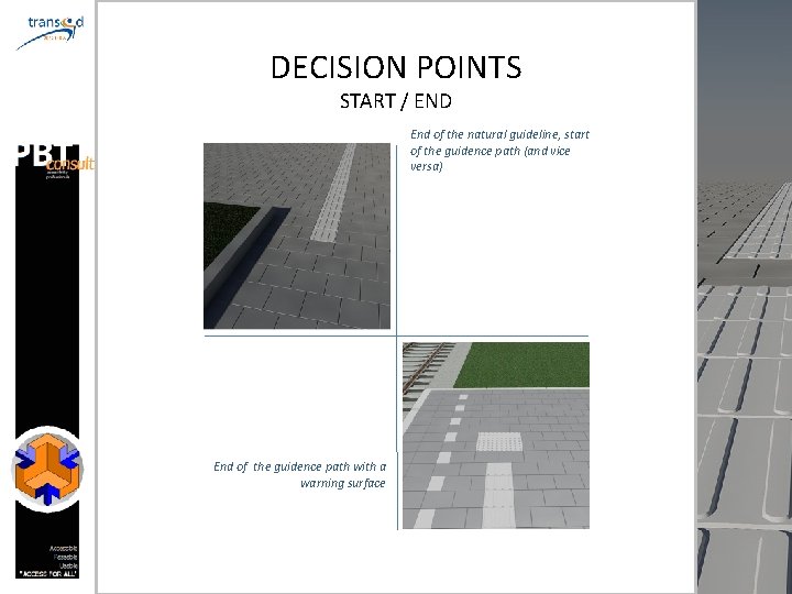 DECISION POINTS START / END End of the natural guideline, start of the guidence