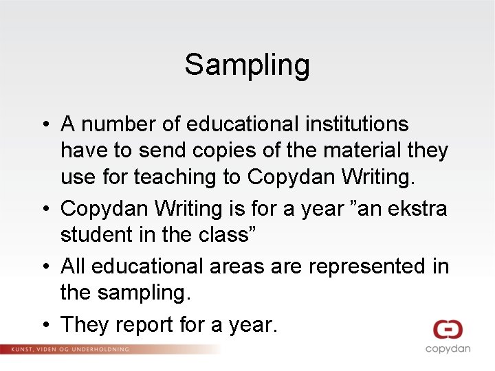 Sampling • A number of educational institutions have to send copies of the material