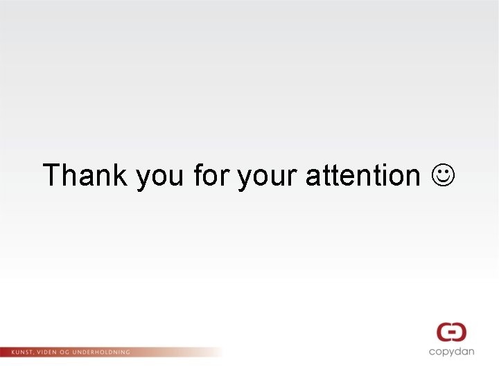 Thank you for your attention 