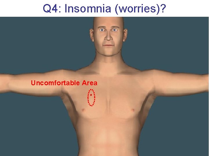 Q 4: Insomnia (worries)? Uncomfortable Area 