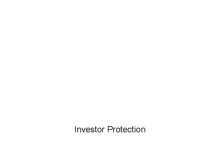 Investor Protection 