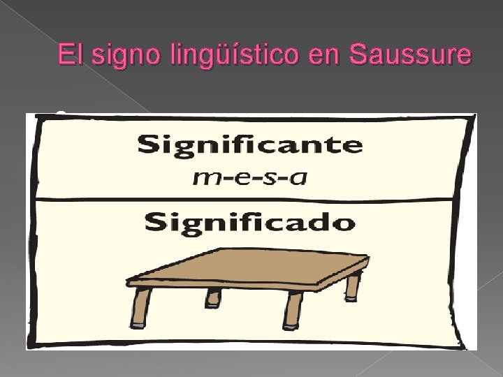 El signo lingüístico en Saussure �S 