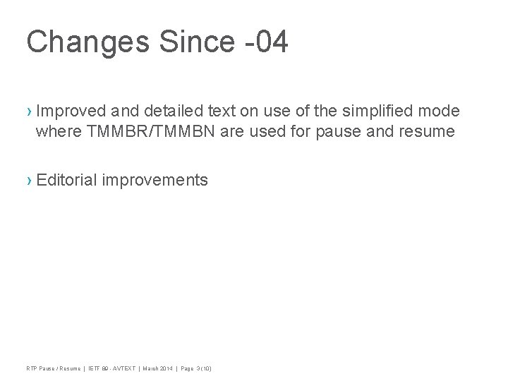 Changes Since -04 › Improved and detailed text on use of the simplified mode