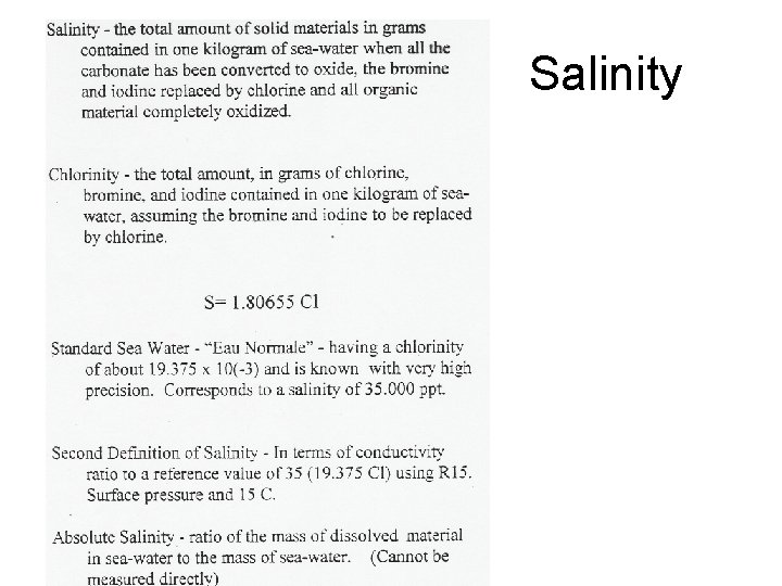 Salinity 