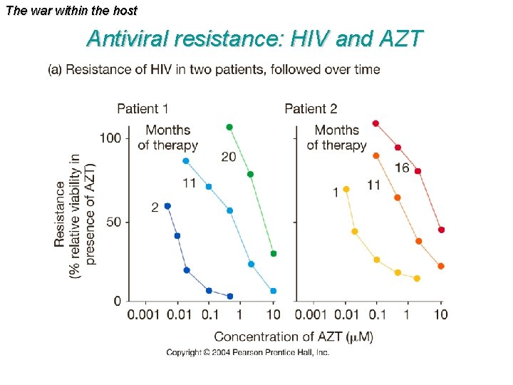 The war within the host Antiviral resistance: HIV and AZT 