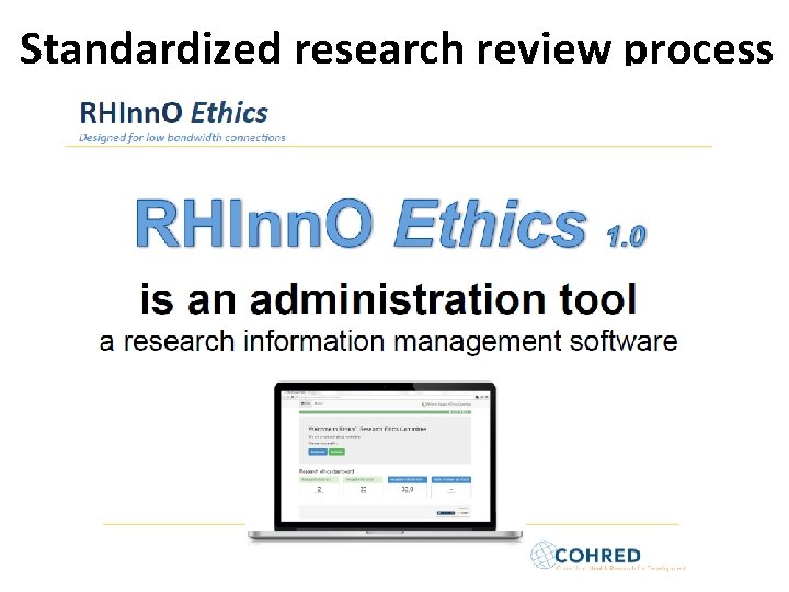 Standardized research review process 