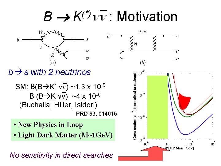 nn : Motivation _ B (*) K b s with 2 neutrinos SM: B(B