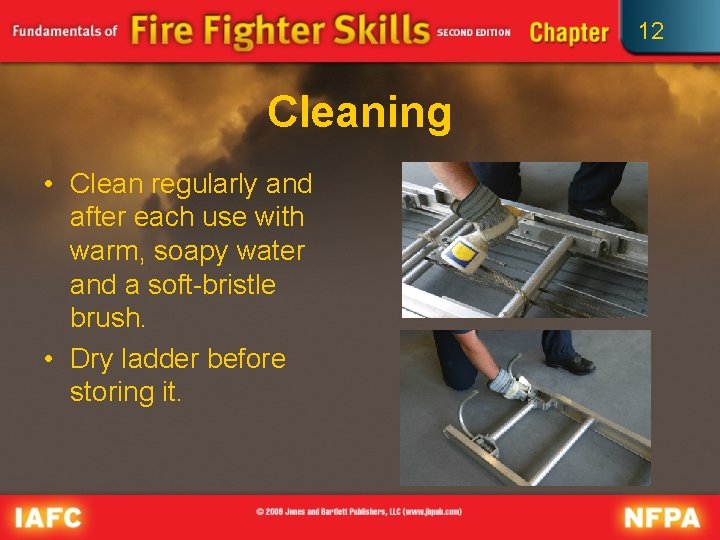 12 Cleaning • Clean regularly and after each use with warm, soapy water and